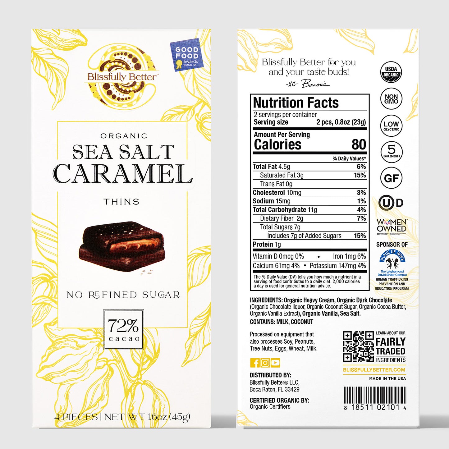 Sea Salt Caramel Thins (4 Pack)